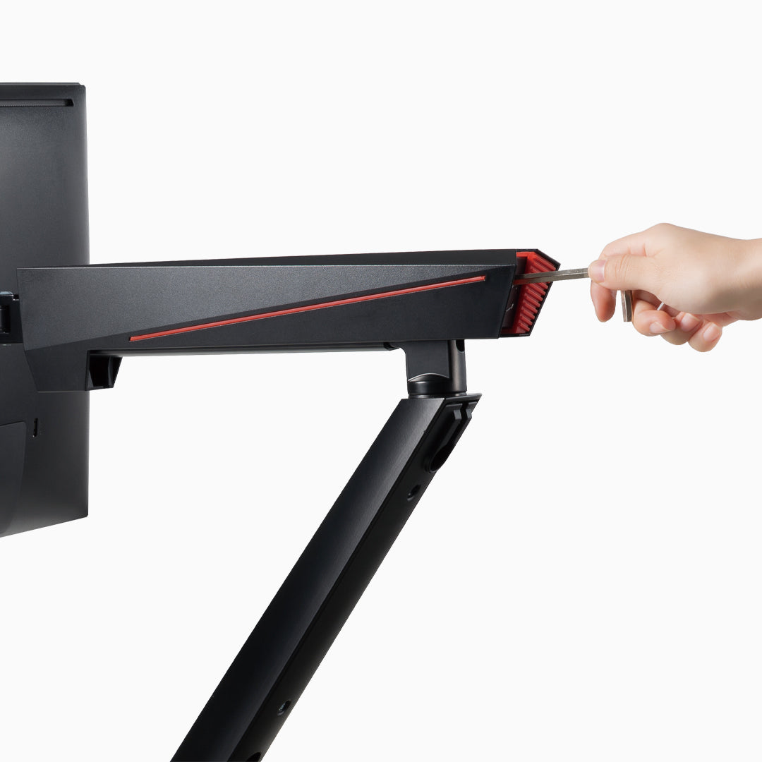Single LED Gaming Monitor Arm - Desky Commercial