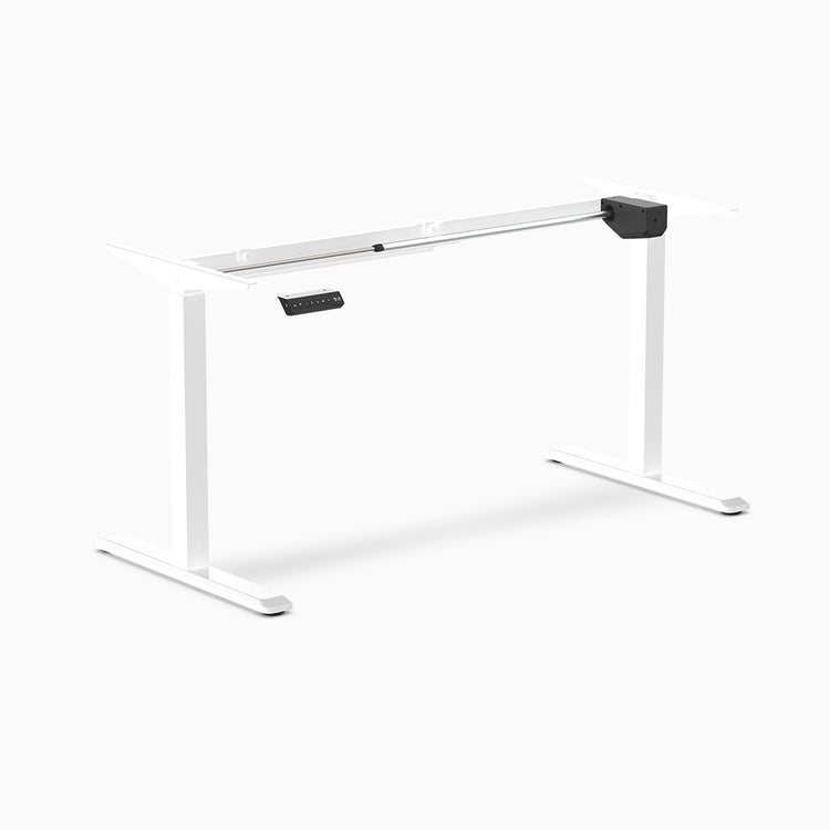 Desky Single Sit Stand Desk Frame White - Desky