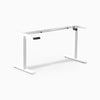 White Desky single eco frame standing desk