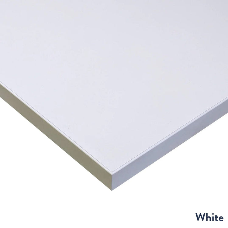 Melamine white desktop single sit stand