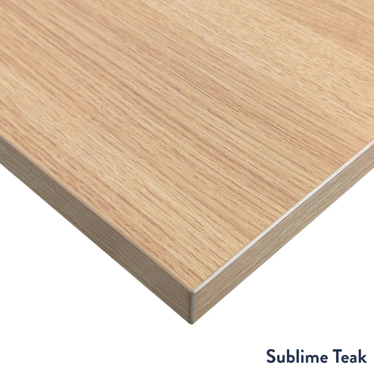 Sublime teak melamine desktop