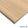 Desky scalloped melamine in sublime teak desktop