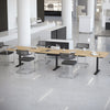Desky Triple Sit Stand Desk Frame Grey - Desky