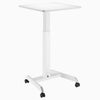 Desky white pedestal manual desk