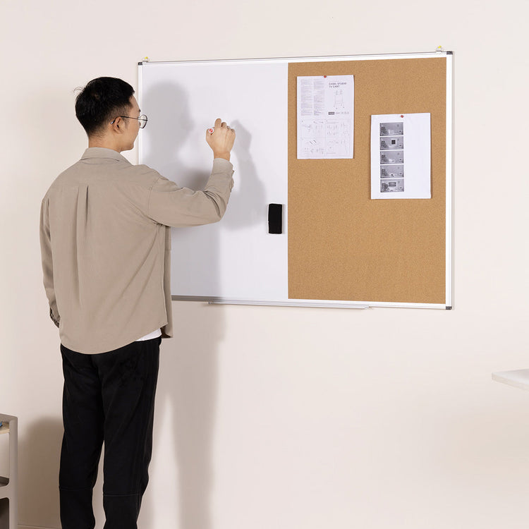 Desky Whiteboard + Pinboard Combo