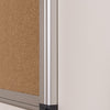 Desky whiteboard and pinboard combo metal edge