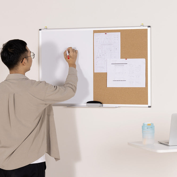 Desky Whiteboard + Pinboard Combo