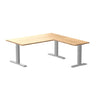 zero bamboo l-shape office desk