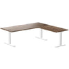 Desky Zero Hardwood L-Shape Office Desk-Natural Walnut Desky®