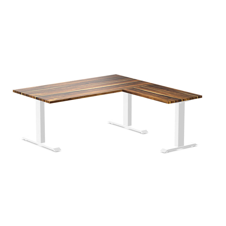 Desky Zero Hardwood L-Shape Office Desk-Pheasantwood Desky®