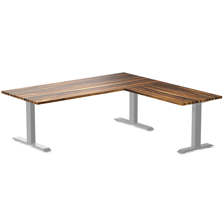 Desky Zero Hardwood L-Shape Office Desk-Pheasantwood Desky®