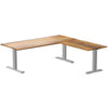 Desky Zero Hardwood L-Shape Office Desk-Teak Desky®