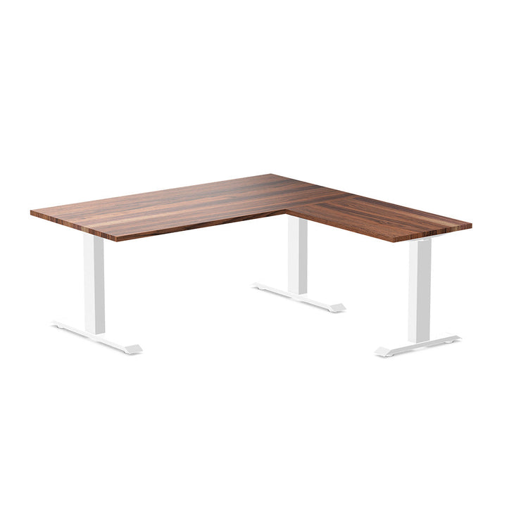 Desky Zero Hardwood L-Shape Office Desk-Walnut Desky®