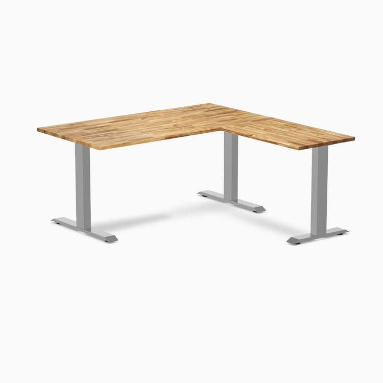 Desky Zero Hardwood L-Shape Office Desk