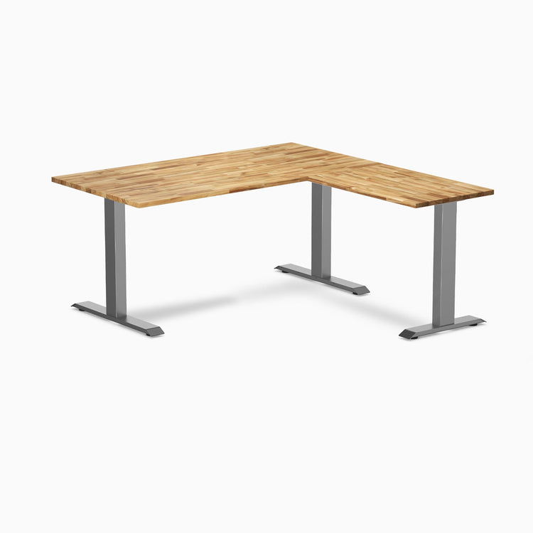 Desky Zero Hardwood L-Shape Office Desk