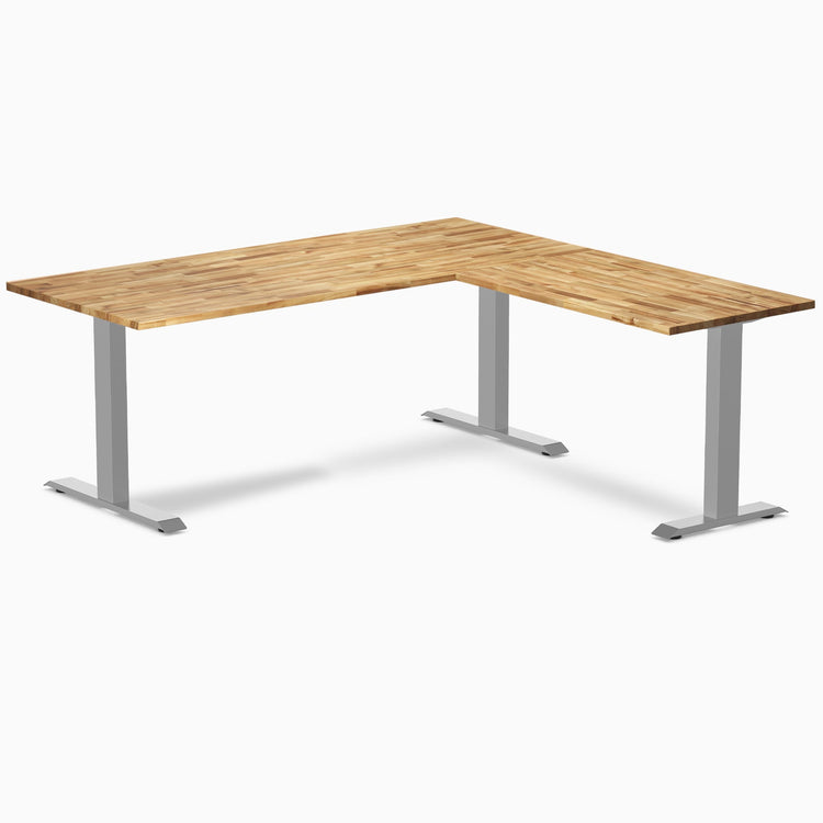 Desky Zero Hardwood L-Shape Office Desk