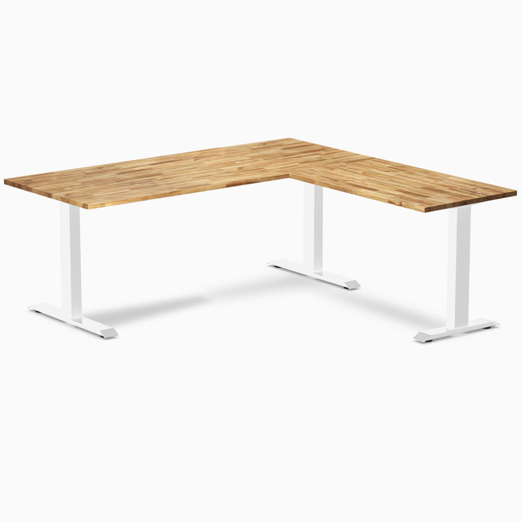 Desky Zero Hardwood L-Shape Office Desk