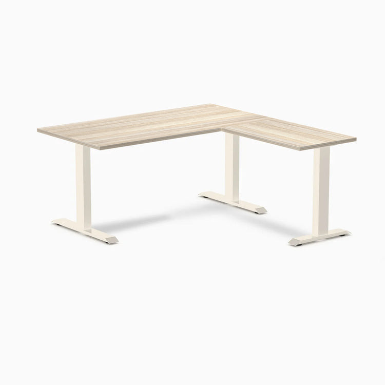 Desky Zero Melamine L-Shape Office Desk