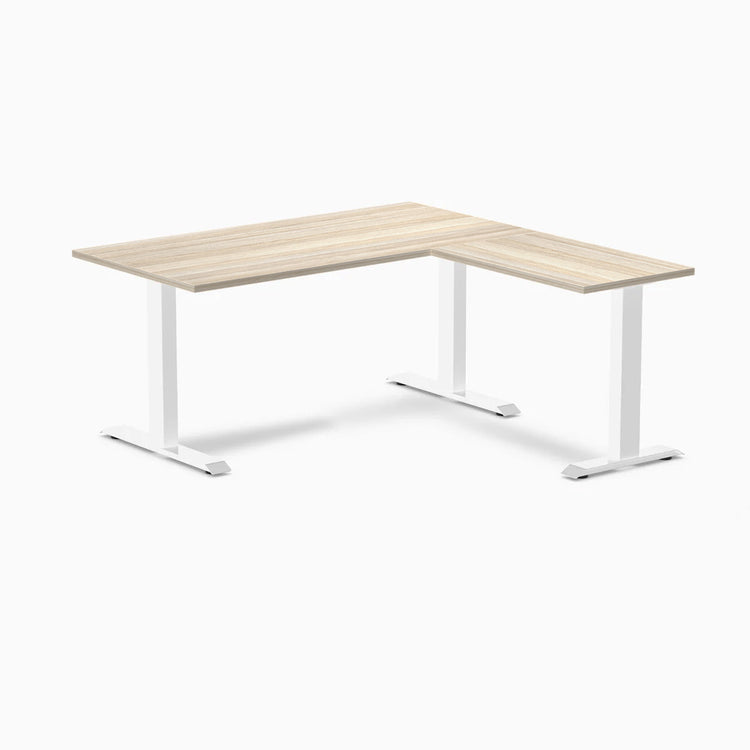 Desky Zero Melamine L-Shape Office Desk