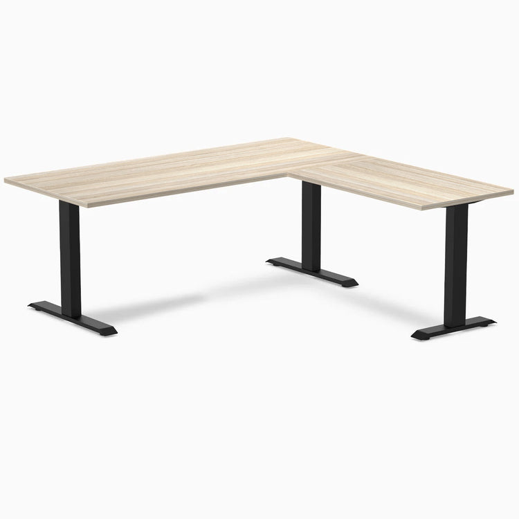 Desky Zero Melamine L-Shape Office Desk