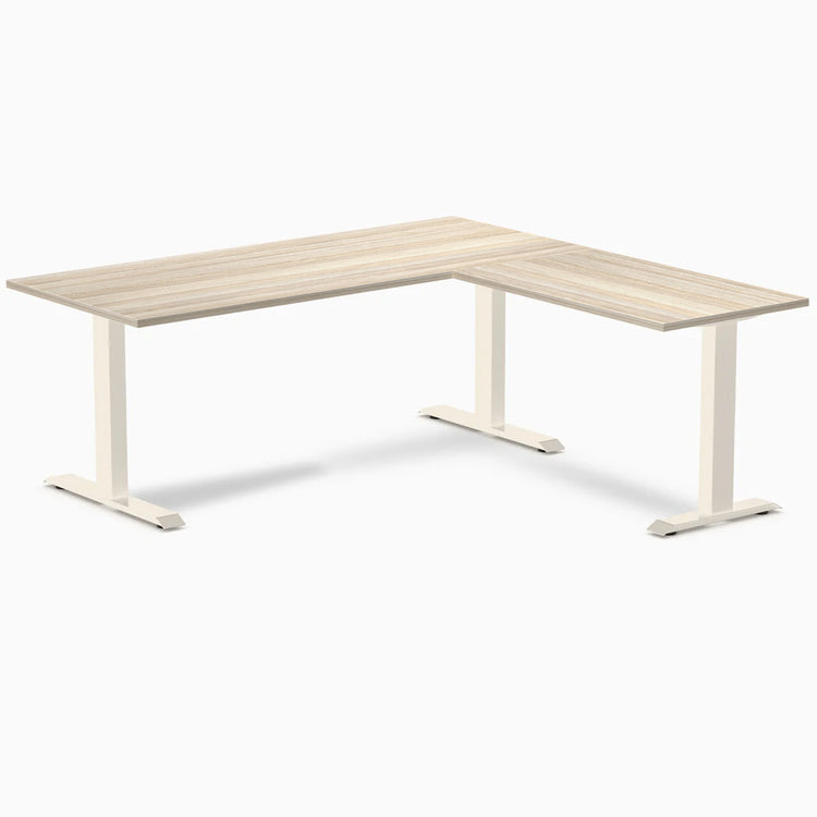 Desky Zero Melamine L-Shape Office Desk