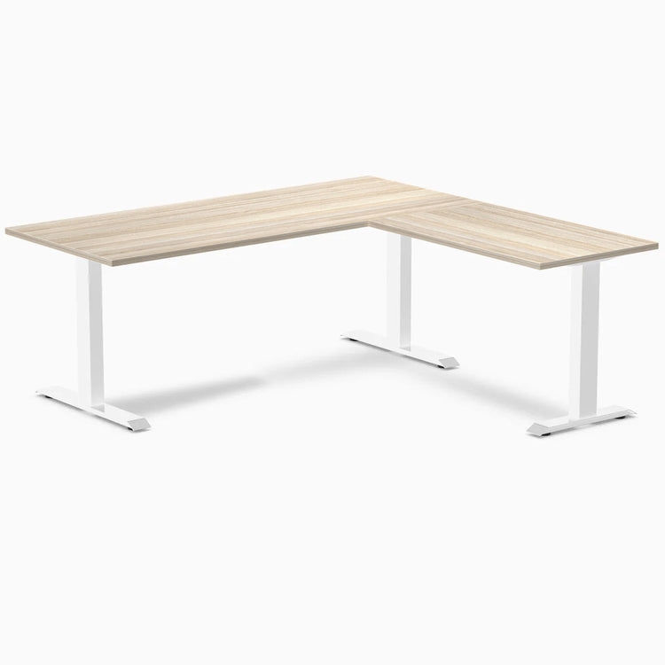 Desky Zero Melamine L-Shape Office Desk