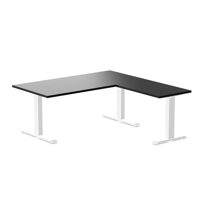 zero melamine l-shape computer desk