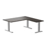 zero melamine l-shape office desk