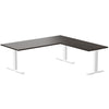 zero melamine l-shape office desk