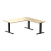 zero melamine l-shape office desk