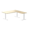 zero melamine l-shape office desk