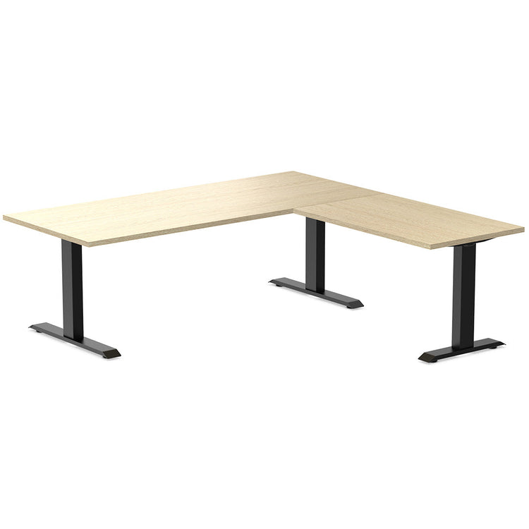 zero melamine l-shape office desk