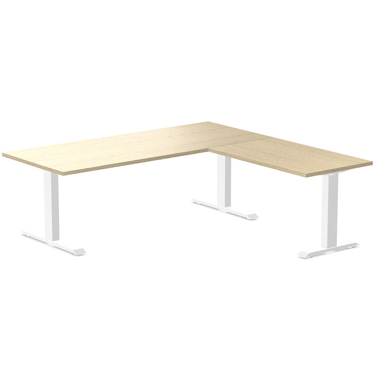 zero melamine l-shape office desk