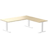 zero melamine l-shape office desk