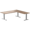 zero melamine l-shape office desk