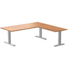 zero melamine l-shape office desk