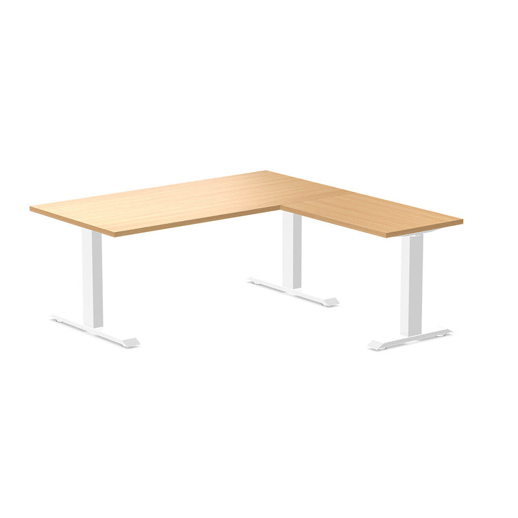 zero melamine l-shape office desk