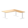 zero melamine l-shape office desk