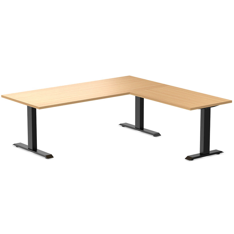 zero melamine l-shape office desk