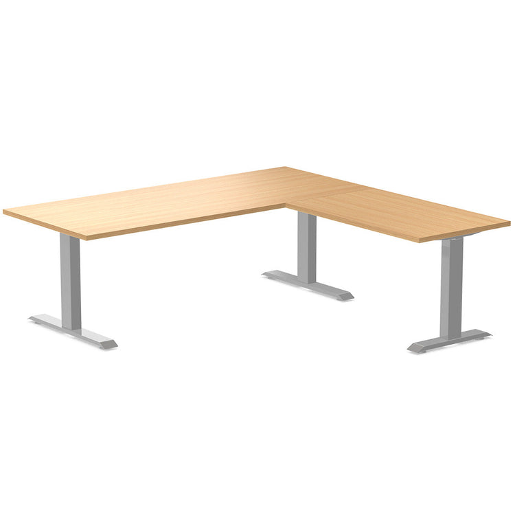 zero melamine l-shape office desk