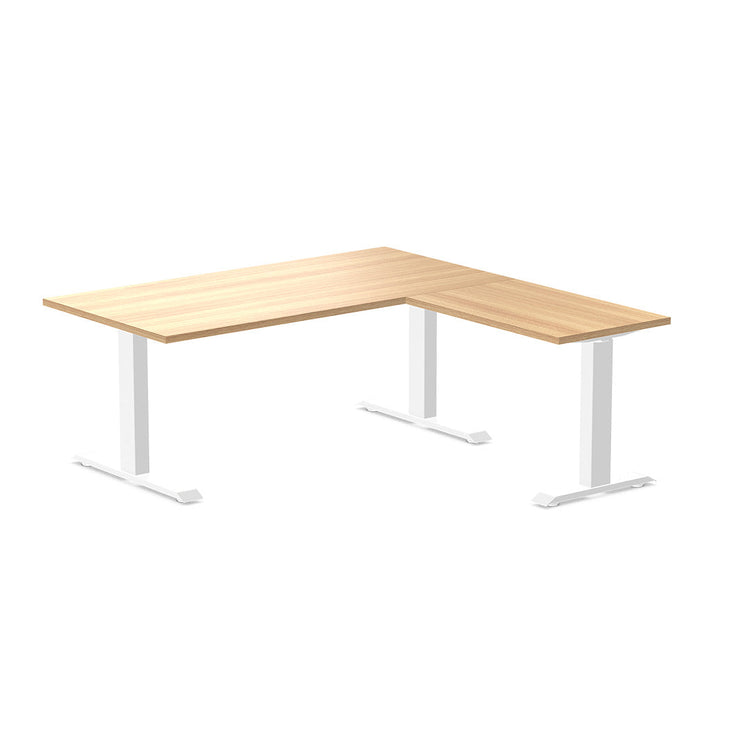 zero melamine l-shape computer desk