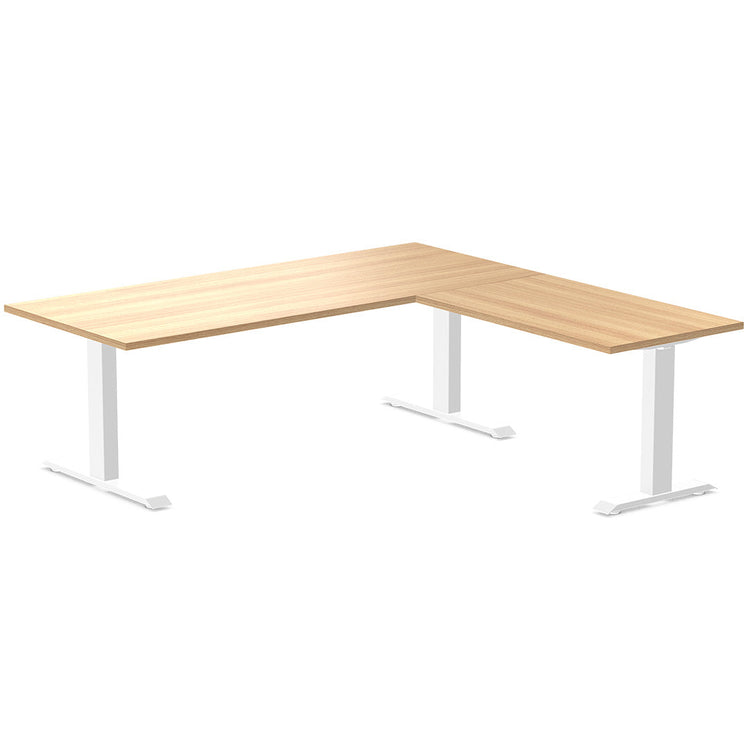 zero melamine l-shape computer desk