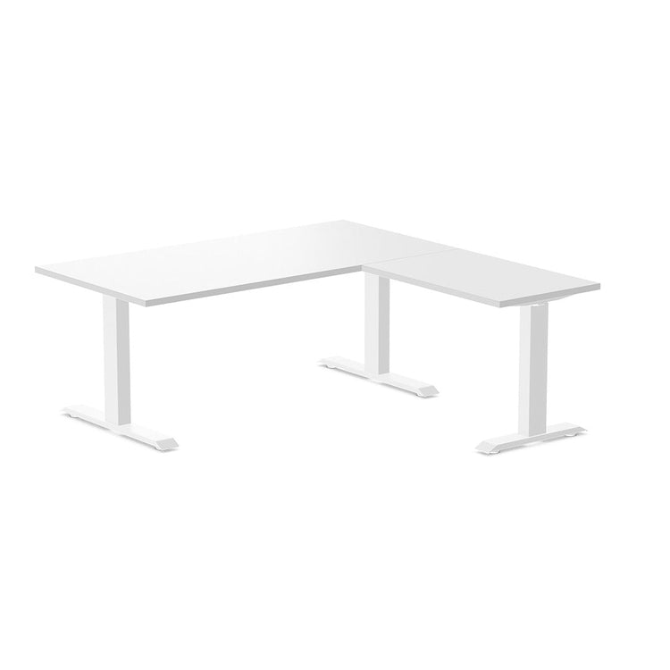 zero melamine l-shape computer desk