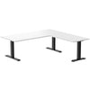 zero melamine l-shape office desk