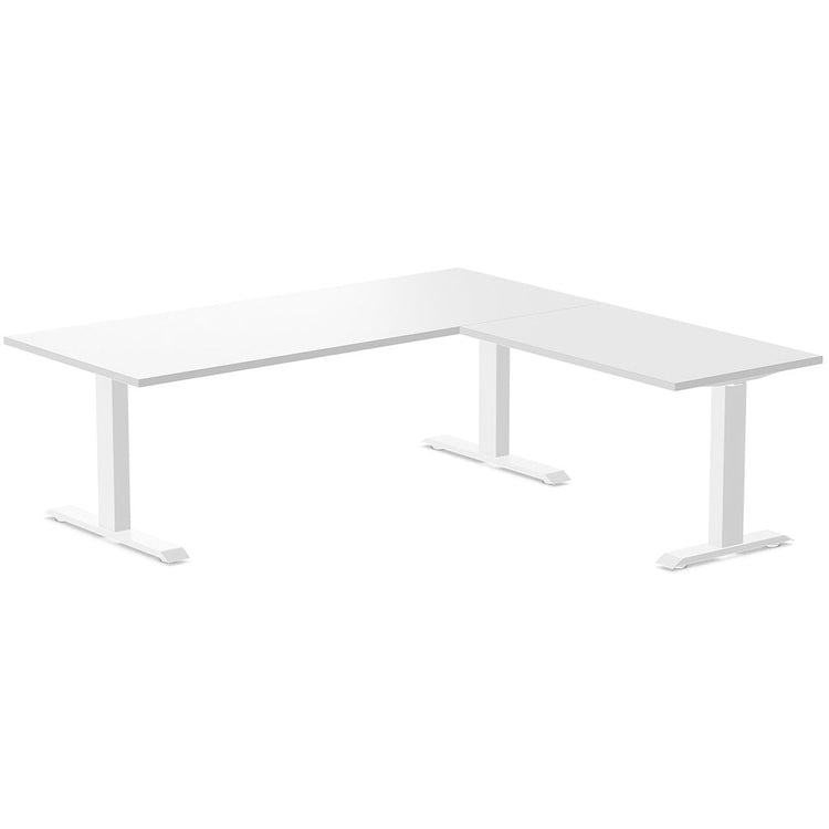 zero melamine l-shape office desk