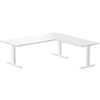 zero melamine l-shape office desk