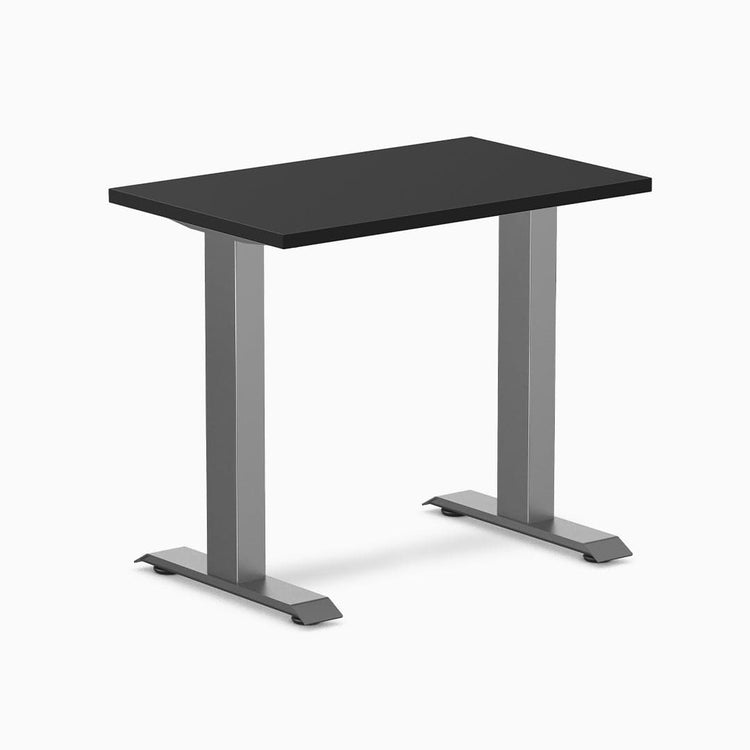 Desky fixed mini melamine in black desktop