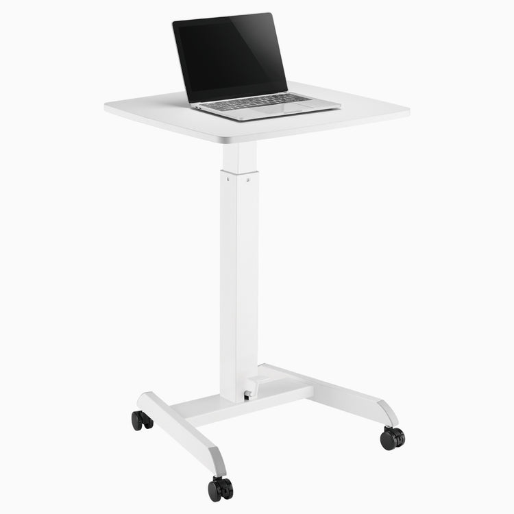 Desky pedestal desk with laptop