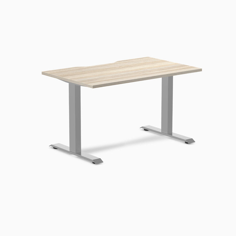 Desky Zero Scalloped Melamine Office Desk