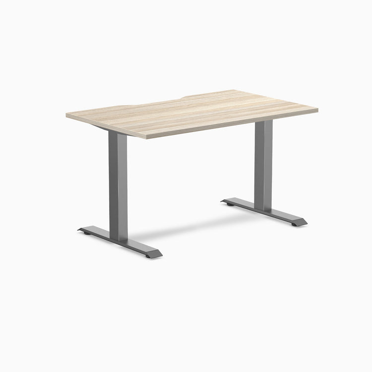Desky Zero Scalloped Melamine Office Desk
